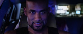 Movie still from “Resident Evil: Retribution” (2012), directed by Paul W.S. Anderson – A person with a beard; Close Up shot, Overhead angle