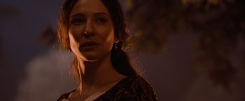 Movie still from “Robin Hood” (2010), directed by Ridley Scott – A person wearing a dress; Close Up shot, Low angle