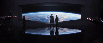 Movie still from “Rogue One: A Star Wars Story” (2016), directed by Gareth Edwards – Extreme Wide shot, Low angle