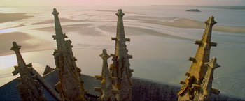 Movie still from “Samsara” (2011), directed by Ron Fricke – A view of a body of water from above; Extreme Wide shot, High angle