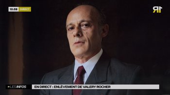 Movie still from “Sentinelle” (2023), directed by David Caviglioli – A man in a suit and a red tie; Close Up shot, Low angle