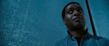 Movie still from “Serenity” (2005), directed by Joss Whedon – A person looking up at the sky; Close Up shot, Low angle