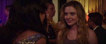 Movie still from “Blockers” (2018), directed by Kay Cannon – A group of women standing next to each other in a room; Close Up shot, Over the shoulder angle