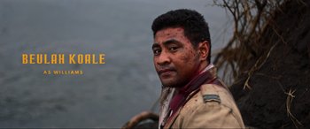 Movie still from “Shadow in the Cloud” (2020), directed by Roseanne Liang – A person wearing a jacket; Medium shot, Over the shoulder angle