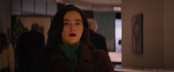 Movie still from “Something from Tiffany's” (2022), directed by Daryl Wein – A person wearing a jacket; Close Up shot, Over the shoulder angle