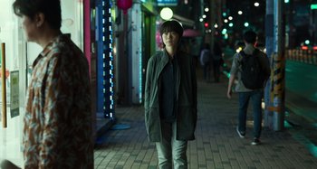 Movie still from “Broker” (2022), directed by Kore-eda Hirokazu – Wide shot, Over the shoulder angle
