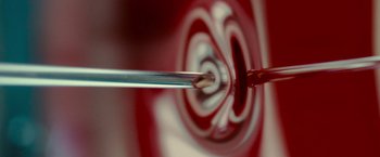 Movie still from “Star Trek” (2009), directed by J.J. Abrams – A pencil and a pencil sharpener; Extreme Close Up shot, Overhead angle