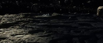 Movie still from “Star Wars: Episode III - Revenge of the Sith” (2005), directed by George Lucas – A person is standing in the middle of a field; Extreme Wide shot, High angle