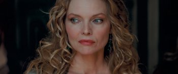 Movie still from “Stardust” (2007), directed by Matthew Vaughn – A person with curly hair; Close Up shot, Low angle