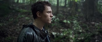 Movie still from “Chaos Walking” (2021), directed by Doug Liman – Close Up shot, Low angle
