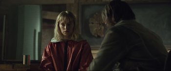 Movie still from “Chaos Walking” (2021), directed by Doug Liman – Close Up shot, Over the shoulder angle