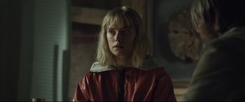 Movie still from “Chaos Walking” (2021), directed by Doug Liman – Close Up shot, Over the shoulder angle