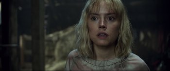 Movie still from “Chaos Walking” (2021), directed by Doug Liman – Close Up shot, Low angle