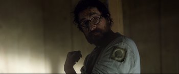 Movie still from “Chaos Walking” (2021), directed by Doug Liman – Close Up shot, Low angle