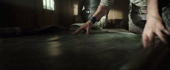 Movie still from “Chaos Walking” (2021), directed by Doug Liman – Medium shot, High angle