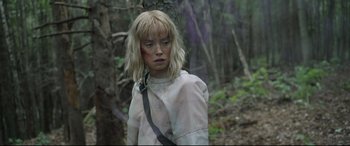 Movie still from “Chaos Walking” (2021), directed by Doug Liman – Close Up shot, Low angle