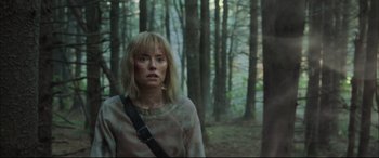 Movie still from “Chaos Walking” (2021), directed by Doug Liman – Medium shot, Low angle