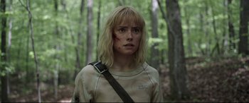 Movie still from “Chaos Walking” (2021), directed by Doug Liman – Medium shot, Over the shoulder angle
