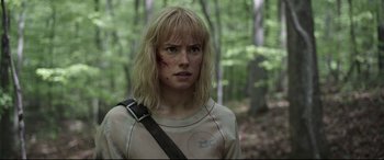 Movie still from “Chaos Walking” (2021), directed by Doug Liman – Close Up shot, Over the shoulder angle
