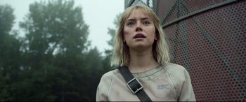 Movie still from “Chaos Walking” (2021), directed by Doug Liman – Close Up shot, Low angle