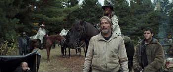 Movie still from “Chaos Walking” (2021), directed by Doug Liman – Medium shot, Over the shoulder angle