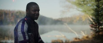 Movie still from “Chaos Walking” (2021), directed by Doug Liman – Medium shot, Over the shoulder angle