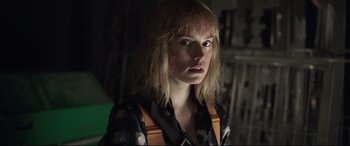 Movie still from “Chaos Walking” (2021), directed by Doug Liman – Close Up shot, Low angle