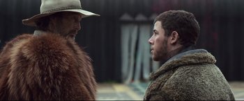 Movie still from “Chaos Walking” (2021), directed by Doug Liman – Close Up shot, Over the shoulder angle