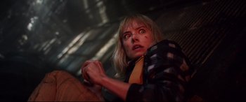 Movie still from “Chaos Walking” (2021), directed by Doug Liman – Close Up shot, Low angle