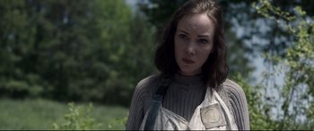 Movie still from “Chaos Walking” (2021), directed by Doug Liman – Close Up shot, Over the shoulder angle