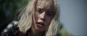 Movie still from “Chaos Walking” (2021), directed by Doug Liman – Close Up shot, Low angle