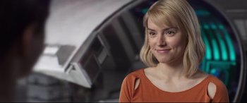 Movie still from “Chaos Walking” (2021), directed by Doug Liman – Close Up shot, Over the shoulder angle