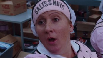 Movie still from “Charlie and the Chocolate Factory” (2005), directed by Tim Burton – Close Up shot, Over the shoulder angle