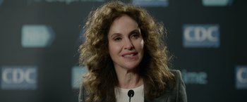 Movie still from “Sweet Girl” (2021), directed by Brian Andrew Mendoza – A person wearing a jacket; Close Up shot, Over the shoulder angle