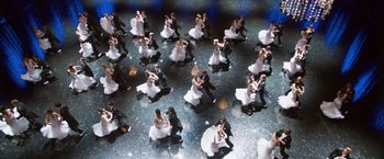 Movie still from “Ted 2” (2015), directed by Seth MacFarlane – A group of people dressed in wedding attire; Extreme Wide shot, High angle