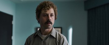 Movie still from “Ted 2” (2015), directed by Seth MacFarlane – A person with a mustache; Close Up shot, Low angle