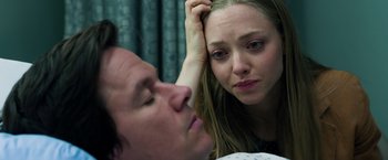 Movie still from “Ted 2” (2015), directed by Seth MacFarlane – A man and a woman looking at one another; Close Up shot, High angle