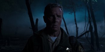 Movie still from “Teen Wolf: The Movie” (2023), directed by Russell Mulcahy – A person wearing a jacket; Close Up shot, Over the shoulder angle