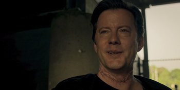 Movie still from “Teen Wolf: The Movie” (2023), directed by Russell Mulcahy – A person wearing a black shirt; Close Up shot, Low angle