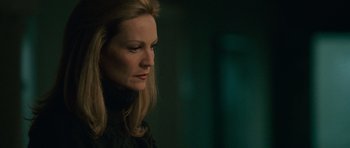 Movie still from “The Bourne Supremacy” (2004), directed by Paul Greengrass – A person with long hair; Close Up shot, Over the shoulder angle