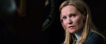 Movie still from “The Bourne Ultimatum” (2007), directed by Paul Greengrass – A person wearing a dress; Close Up shot, Low angle