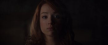 Movie still from “The Cabin in the Woods” (2011), directed by Drew Goddard – A person with long hair; Close Up shot, Low angle