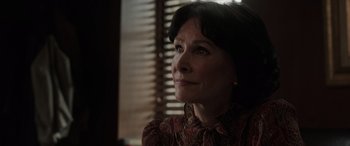 Movie still from “The Conjuring: The Devil Made Me Do It” (2021), directed by Michael Chaves – A person looking at something; Close Up shot, Over the shoulder angle