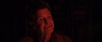 Movie still from “The Conjuring: The Devil Made Me Do It” (2021), directed by Michael Chaves – An older man with a beard; Close Up shot, Over the shoulder angle