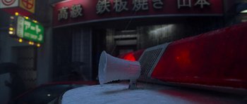 Movie still from “The Day After Tomorrow” (2004), directed by Roland Emmerich – An electronic device on the ground; Extreme Close Up shot, Low angle