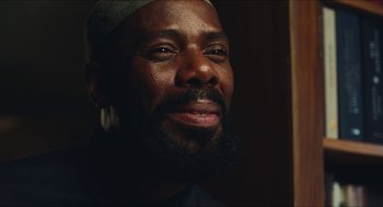 Movie still from “Euphoria” (2019), created by Sam Levinson – A person with a beard; Close Up shot, Low angle