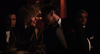 Movie still from “The Godfather Part III” (1990), directed by Francis Ford Coppola – A man and a woman are talking to each other; Close Up shot, Over the shoulder angle