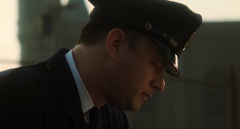 Movie still from “The Green Mile” (1999), directed by Frank Darabont – A person wearing a hat; Close Up shot, Low angle