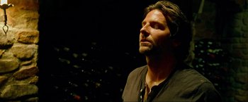 Movie still from “The Hangover Part III” (2013), directed by Todd Phillips – A person wearing a headset; Close Up shot, Low angle