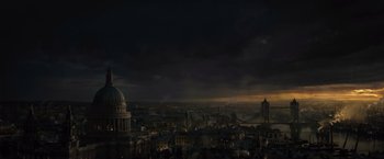 Movie still from “Death on the Nile” (2022), directed by Kenneth Branagh – Extreme Wide shot, High angle